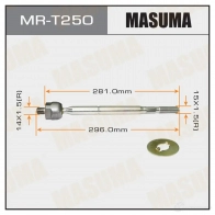 Тяга рулевая MASUMA 1422882055 MR-T250 W QNOAH