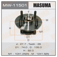 Ступичный узел MASUMA MW-11501 WSCWT 6C Toyota Corolla (E120) 9 Хэтчбек 1.8 4WD (ZZE124. ZZE121. ZZE123) 136 л.с. 2001 – 2007
