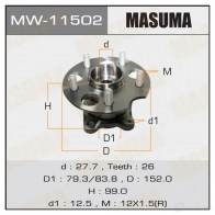 Ступичный узел MASUMA Toyota Highlander (U40) 2 Кроссовер 3.5 4WD (GSU45) 273 л.с. 2007 – 2013 Z9 IF6O MW-11502