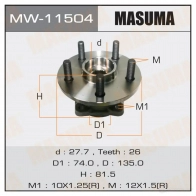 Ступичный узел MASUMA 1422879467 8ET RV6Z MW-11504