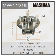 Ступичный узел MASUMA AJK23 U 1422879378 MW-11512