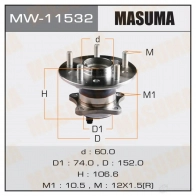 Ступичный узел MASUMA JEI8 2 MW-11532 Toyota Camry (XV50) 5 Седан 3.5 (GSV50) 249 л.с. 2012 – наст. время