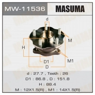 Ступичный узел MASUMA 1422879485 2 GPVYS MW-11536