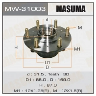 Ступичный узел MASUMA 68UR I 1422879416 MW-31003