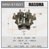 Ступичный узел MASUMA 1422879413 MW-31501 9GPD58 1