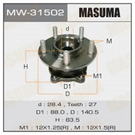 Ступичный узел MASUMA 2Y3P Y1 MW-31502 1422879412
