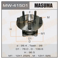 Ступичный узел MASUMA G6LO I4X 1422879406 MW-41501