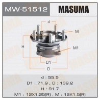 Ступичный узел MASUMA LK6 Z8I8 Honda Accord 8 (CW) Универсал 2.2 i DTEC (CW3) 150 л.с. 2008 – наст. время MW-51512