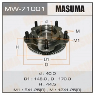 Ступичный узел MASUMA MW-71001 6E78 DC 1422879450