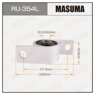 Сайлентблок MASUMA Subaru Impreza (GD, GG) 2 2000 – 2007 RU-354L N C2MS