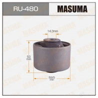 Сайлентблок MASUMA 1422880771 S6C7 RN RU-480