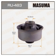 Сайлентблок MASUMA Toyota Corolla (E170) 11 Седан 1.6 (ZRE181) 132 л.с. 2013 – наст. время RU-483 8 0YHULB