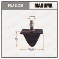 Сайлентблок MASUMA 8K KSD RU-509 Mitsubishi Pajero 4 (V8, V9) Внедорожник 3.2 DI D (V88W. V98W) 160 л.с. 2007 – 2025