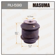 Сайлентблок MASUMA RU-598 YUX UO 1422880676