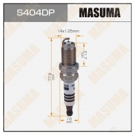 Свеча зажигания платина+платина PZFR6R MASUMA S CO11E S404DP 1439698917