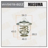 Термостат MASUMA 12G ZSI WV56TB-82Z Toyota Corolla (E120) 9 Хэтчбек 1.8 4WD (ZZE124. ZZE121. ZZE123) 136 л.с. 2001 – 2007