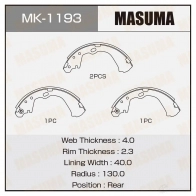 Колодки тормозные барабанные MASUMA 5M 93X 4560116980321 MK-1193 1420577728