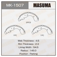Колодки тормозные барабанные MASUMA YS IFR 4560116981762 MK-1507 1422881805