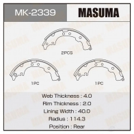 Колодки тормозные барабанные MASUMA IS0 VLO MK-2339 4560116980284 1420577720