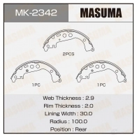 Колодки тормозные барабанные MASUMA MK-2342 1420577416 4560116980291 KR IRK