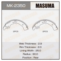 Колодки тормозные барабанные MASUMA MK-2350 4560116980758 1420577722 TFTO M