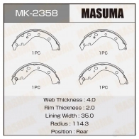 Колодки тормозные барабанные MASUMA F97 LDY MK-2358 1420577721 4560116981526