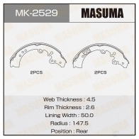 Колодки тормозные барабанные MASUMA 1422888179 U Q54Z MK-2529 4560116982455