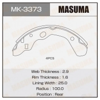 Колодки тормозные барабанные MASUMA 4560116981076 1422888160 MK-3373 AV2Y KGY