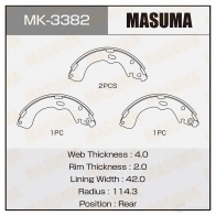 Колодки тормозные барабанные MASUMA MK-3382 4560116981601 1W9 KHF2 1420577413