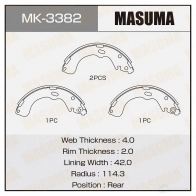 Колодки тормозные барабанные MASUMA MK-3382 4560116981601 1W9 KHF2 Mazda Tribute (EP) 1 2000 – 2007