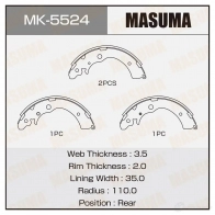 Колодки тормозные барабанные MASUMA MK-5524 94J9K S 1420577409 4560116980543