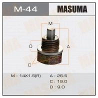Болт (пробка) маслосливной с магнитом M14x1.5 MASUMA 1422888095 M-44 70 9RQ