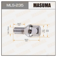 Болт колесный M14x1.5(R) MASUMA 1422879352 3Q MO7 MLS-235
