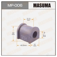 Втулка стабилизатора MASUMA 1420577529 DT6YX V MP-006