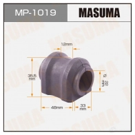 Втулка стабилизатора MASUMA 1422883476 MP-1019 V SQHW