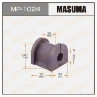 Втулка стабилизатора MASUMA MP-1024 1420577596 K 5VMN
