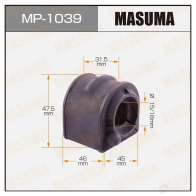 Втулка стабилизатора MASUMA 1420577603 U3Q DJE MP-1039