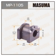 Втулка стабилизатора MASUMA 4D HD7O 1422883540 MP-1105