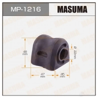 Втулка стабилизатора MASUMA 9RZAW M MP-1216 Honda Civic 8 (FD, FA, FN, FK) 2005 – 2011