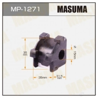 Втулка стабилизатора MASUMA MP-1271 J 1S6Z 1439698561