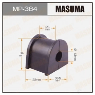 Втулка стабилизатора MASUMA X VV3F1P MP-384 1422883263