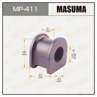 Втулка стабилизатора MASUMA MP-411 1422883280 60I HRI
