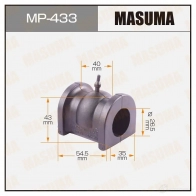 Втулка стабилизатора MASUMA 1422883235 MP-433 901 BKM
