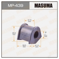 Втулка стабилизатора MASUMA 1422883233 HR F3U MP-439
