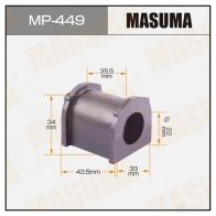Втулка стабилизатора MASUMA MP-449 JG SU1A 1422883229