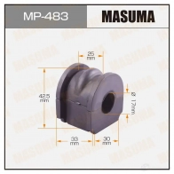 Втулка стабилизатора MASUMA A 8Y142 1422883245 MP-483