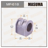 Втулка стабилизатора MASUMA MP-618 1420577562 JSMC C