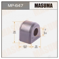 Втулка стабилизатора MASUMA 1422883041 MP-647 CD KRF
