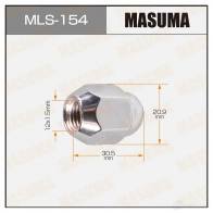 Гайка колесная M 12x1.5(R) под ключ 21 MASUMA 9H6 9IYL MLS-154 1422883035