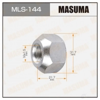 Гайка колесная M 16x1.5(L) под ключ 32, открытая MASUMA MLS-144 1422883128 U9M 8T8